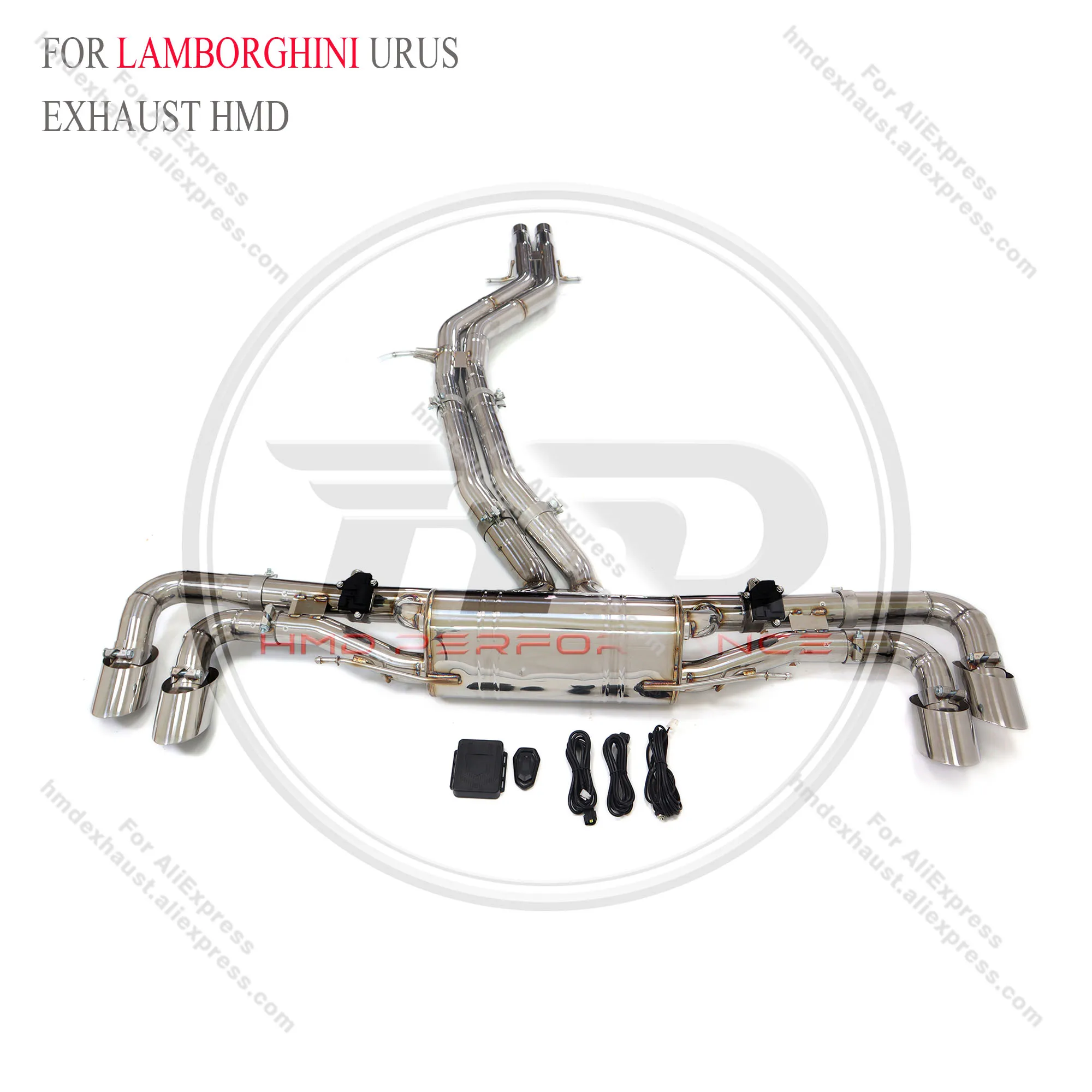 HMD Stainless Steel Exhaust System Catback Is Suitable For Lamborghini URUS 4.0T with valve