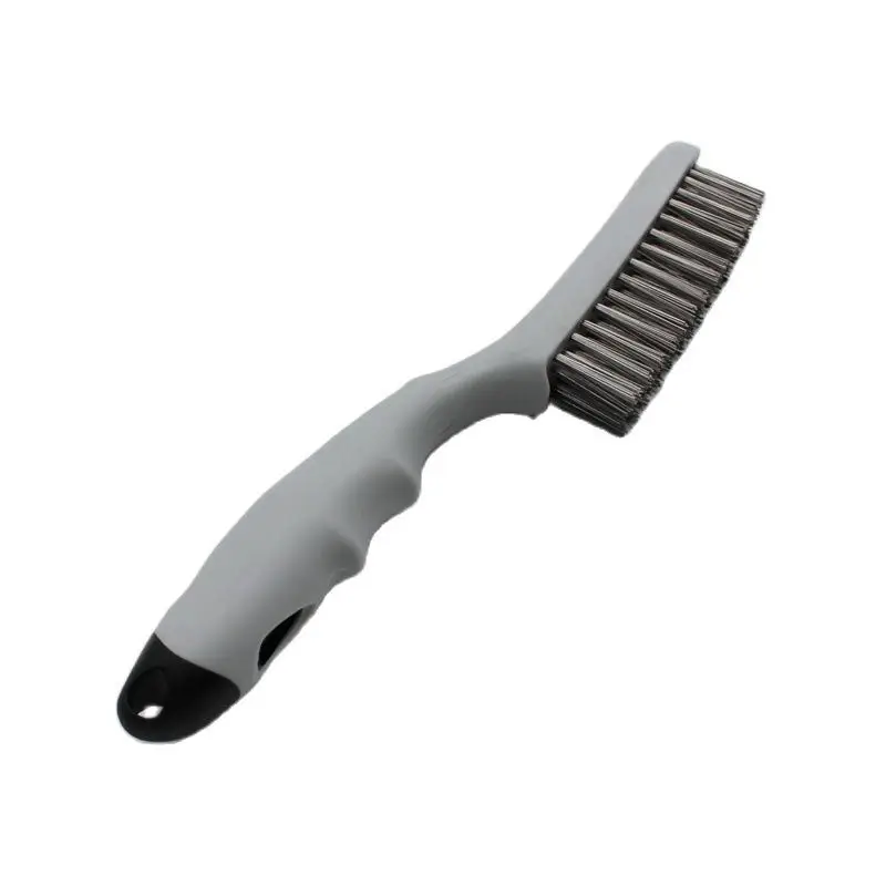 Brosse métallique en acier inoxydable avec poignée souple, grande taille, 260mm