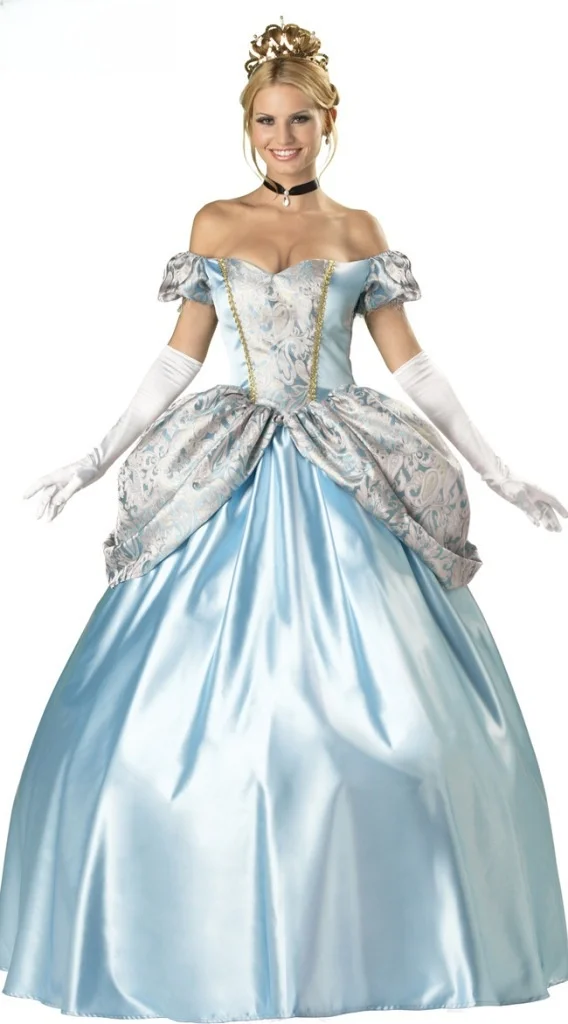 Costume de princesse blanche-neige loween, Version de luxe, tenue de cour cendrillon, Costume de scène ethnique traditionnel pour femmes