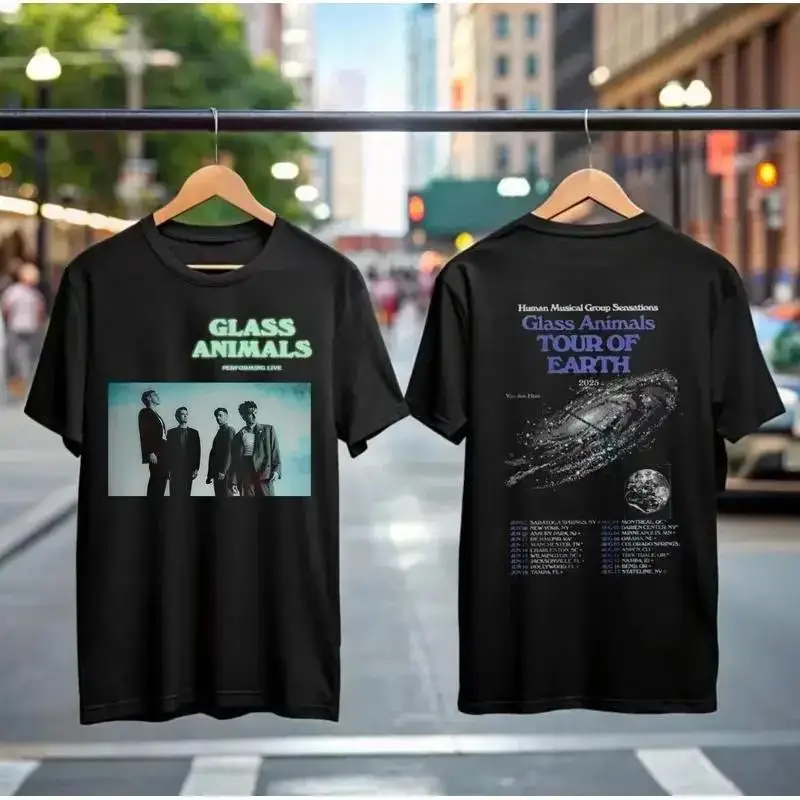 Glass Animals Tour Of Earth 2025 T Shirt Band Heat Waves Merch Fan