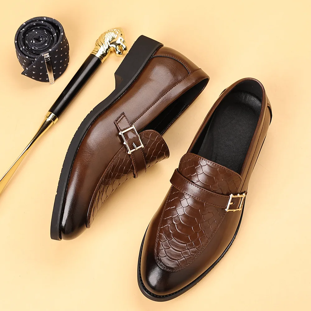 Luxury Men's Leather Shoes Comfortable Loafers Slip on Male Moccasins Non Slip Driving Shoes High Quality Men Shoes Plus Size 48
