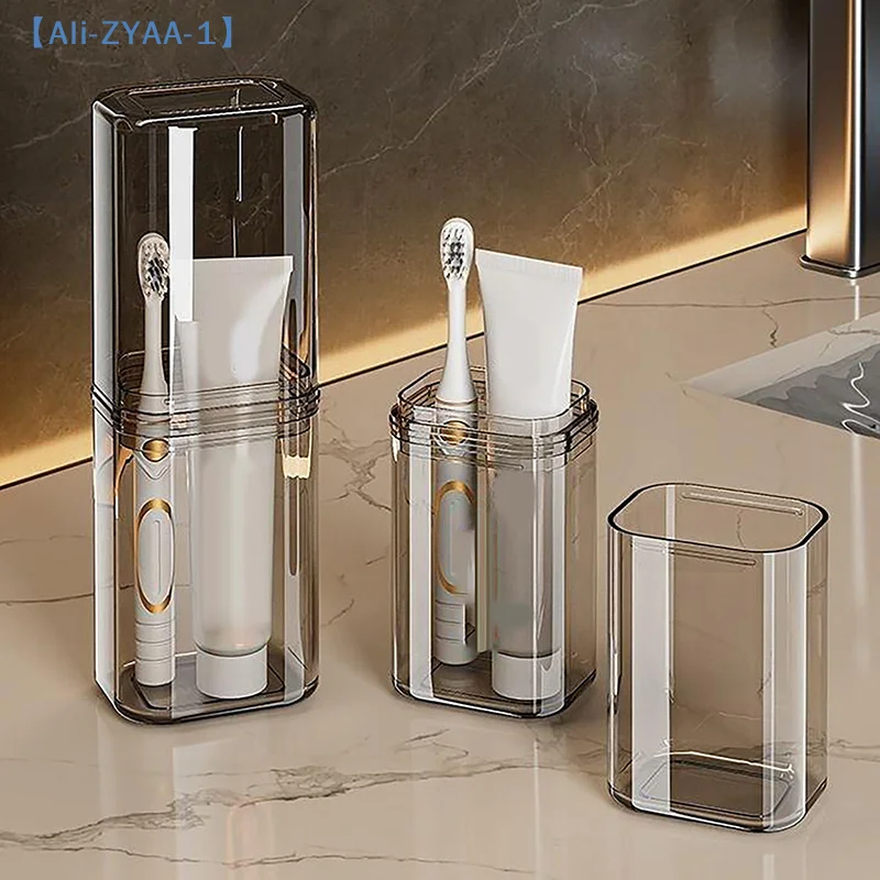 

【ZYAA-1】1Pcs Toothbrush Storage Box Portable Mouthwash Cup Toothpaste Storage Box Toiletry Set Travel Supplies Toothbrush Cup