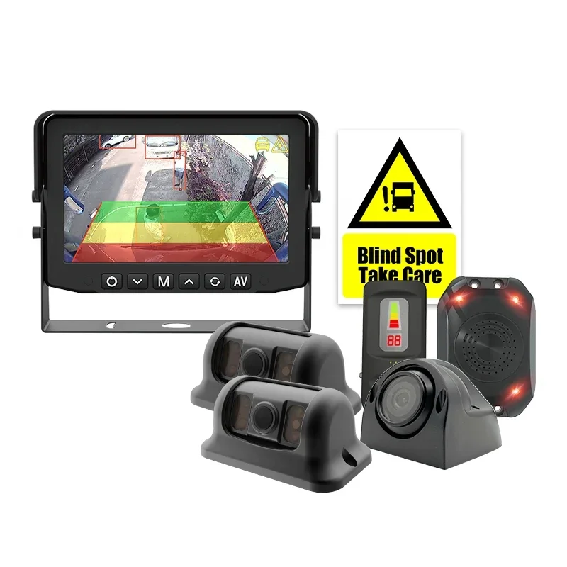 DVS 2024 London PSS Progressive Safe System Blind Spot AI Pedestrian Detection HGV Backup Reverse Camera for Heavy Duty Truck