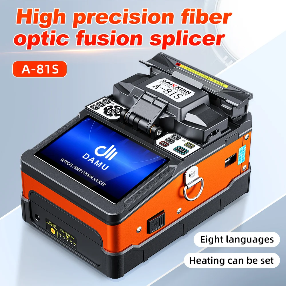 Damu High Precision A-81S Optical Fiber Fusion Splicer 6 Motors Fast Splicing Machine Core Core Alignment 5