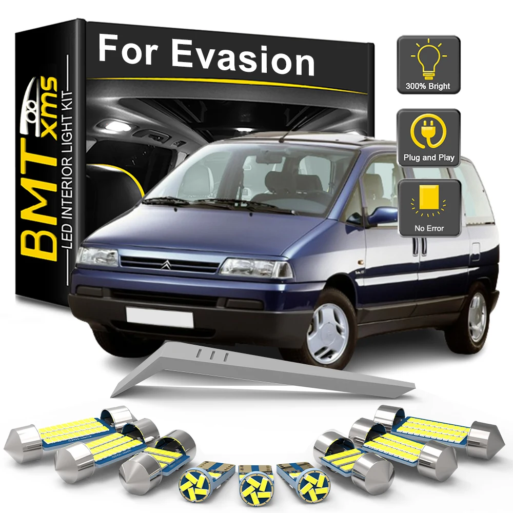 BMTxms Car Interior LED per Citroen Evasion 1994-1999 2000 2001 2002 Canbus led Vehicle Lamp Dome Reading Trunk Light Bulb Kit