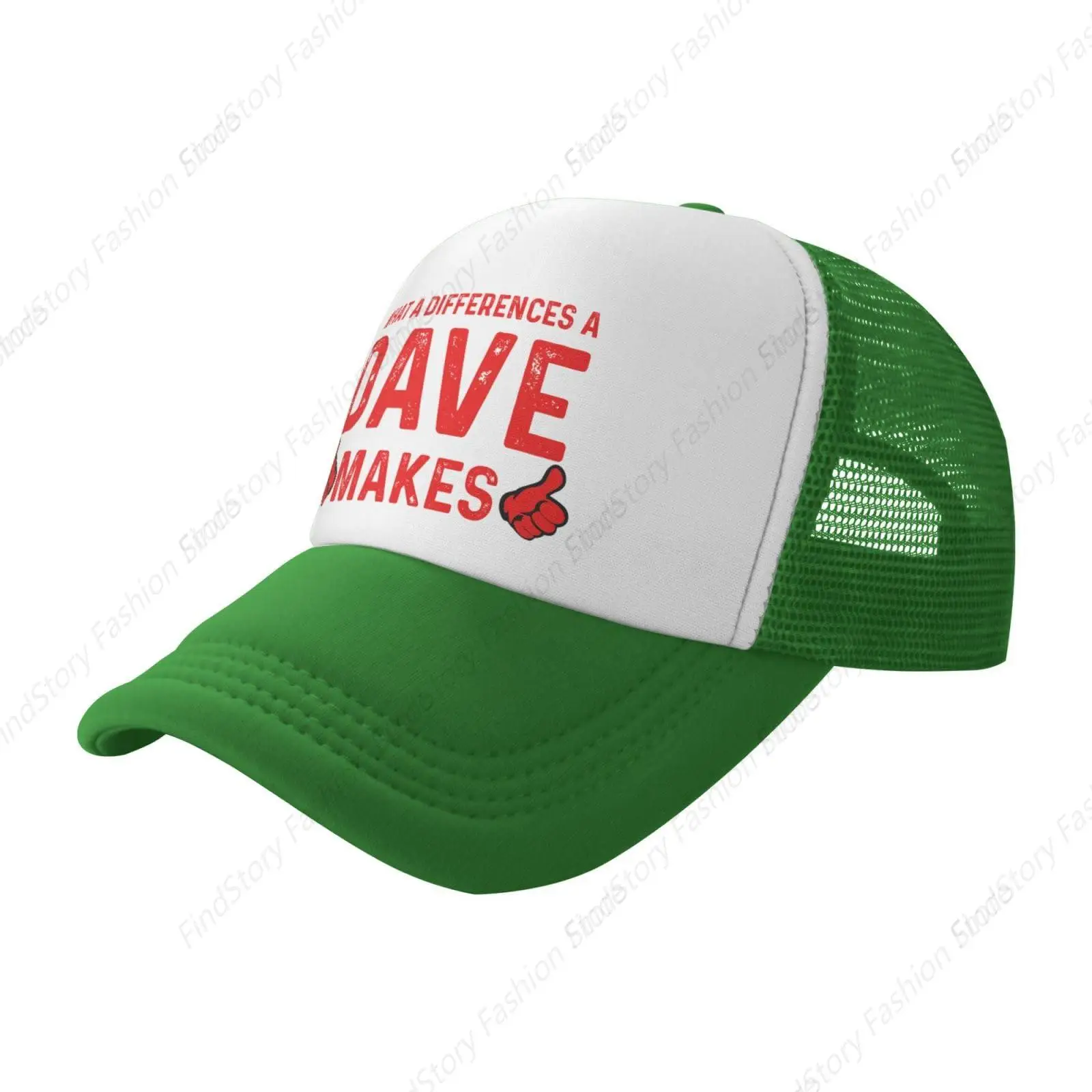 What A Differences A Dave Makes Baseball Cap Mesh Hat Polyester Women Men Adjustable Dad Trucker Hats