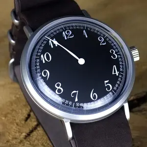 Red Star Solo Men s Submarine Military Watch 40mm Acrylic Hand Winding Mechanical Watches Retro A Pointer Genuine Leather Clocks Mechanical Wristwatches AliExpress