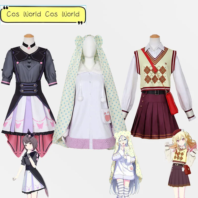 

Project Sekai Colorful Stage Linkage Cosplay Shinonome Ena Yoisaki Kanade Tenma Saki Cute Girl Lolita Dress Wig Set ForHalloween