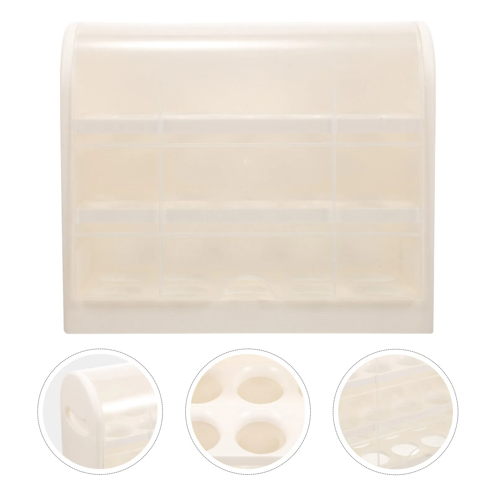 

Egg Tray Flipped Plastic Organizer Multi-Layer Egg Holder Refrigerator Kitchen Storage Rack Reusable Container