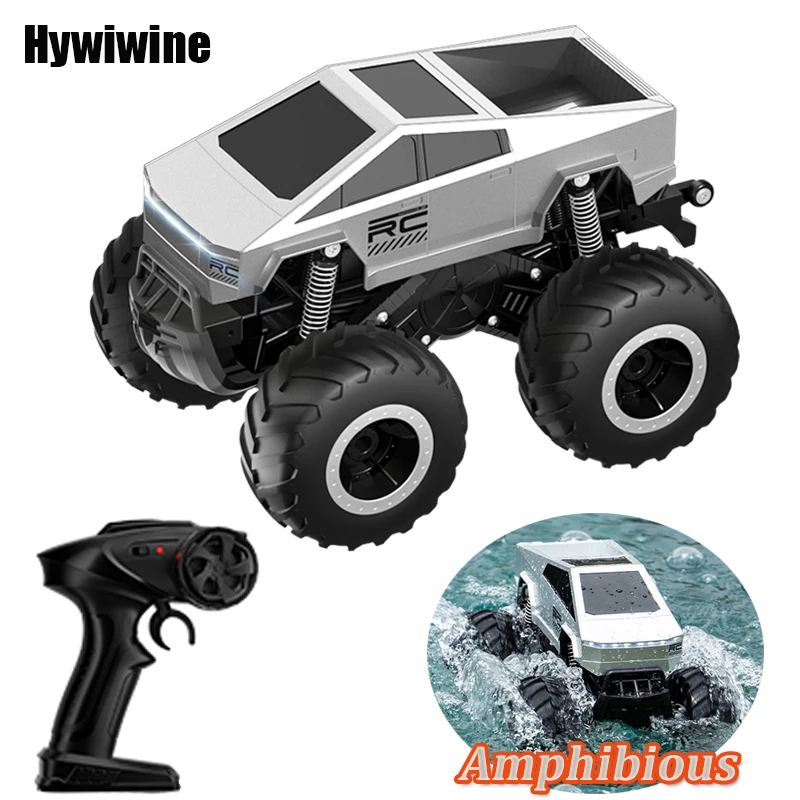 Amphibious RC Car Remote Control Cars Pickup Racing RC Truck Off-Road Big Wheel High Speed Electric Vehicle Toys For Kids Gift