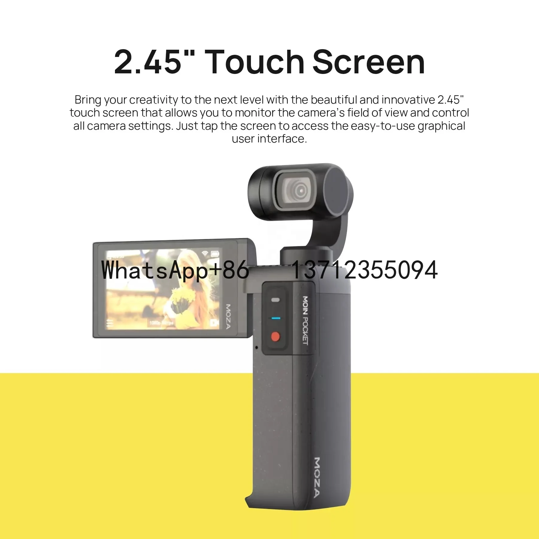 

Карманный подвес, спортивный мини-ручной стабилизатор высокой четкости 4K с защитой от сотрясений, Vlog, портативный уличный стабилизатор, действие