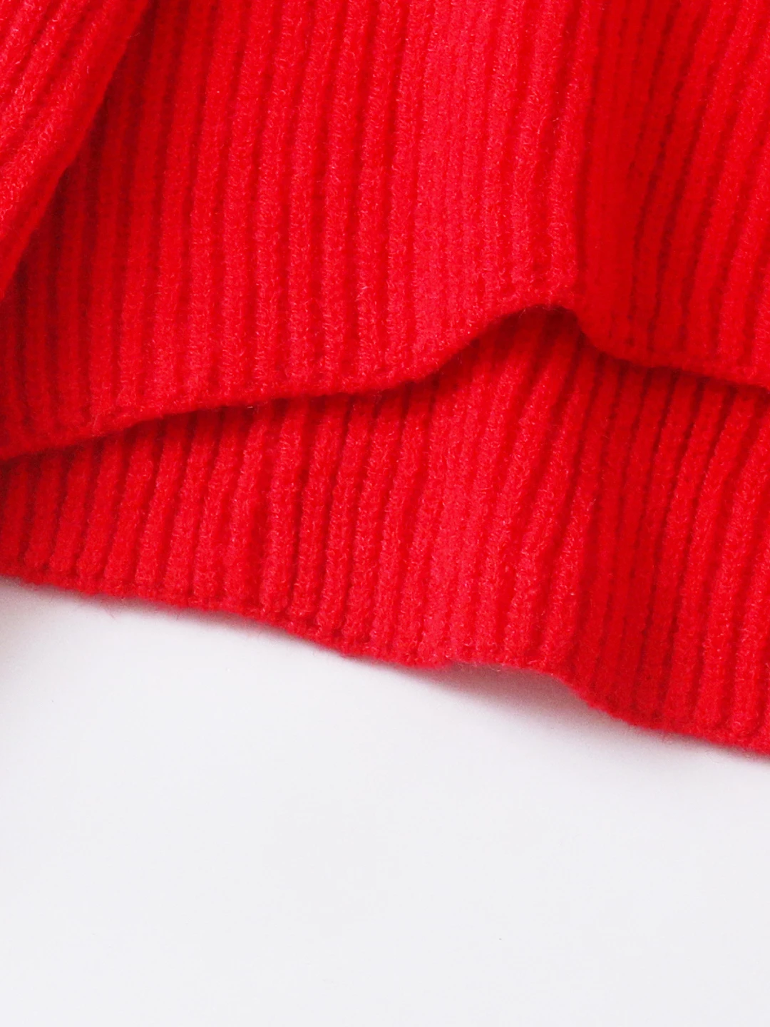 Maglione lungo Sve lavorato a maglia rosso da donna Faionable Loose Fit oulder Insertion Autunno Inverno New Sle Casual Pendolarismo Sle