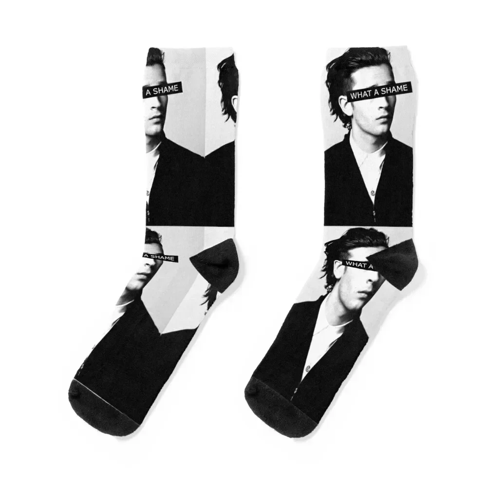 WHAT A SHAME - Matty Healy of The 1975 Socks funny sock sheer Climbing Stockings man Socks For Men Women's