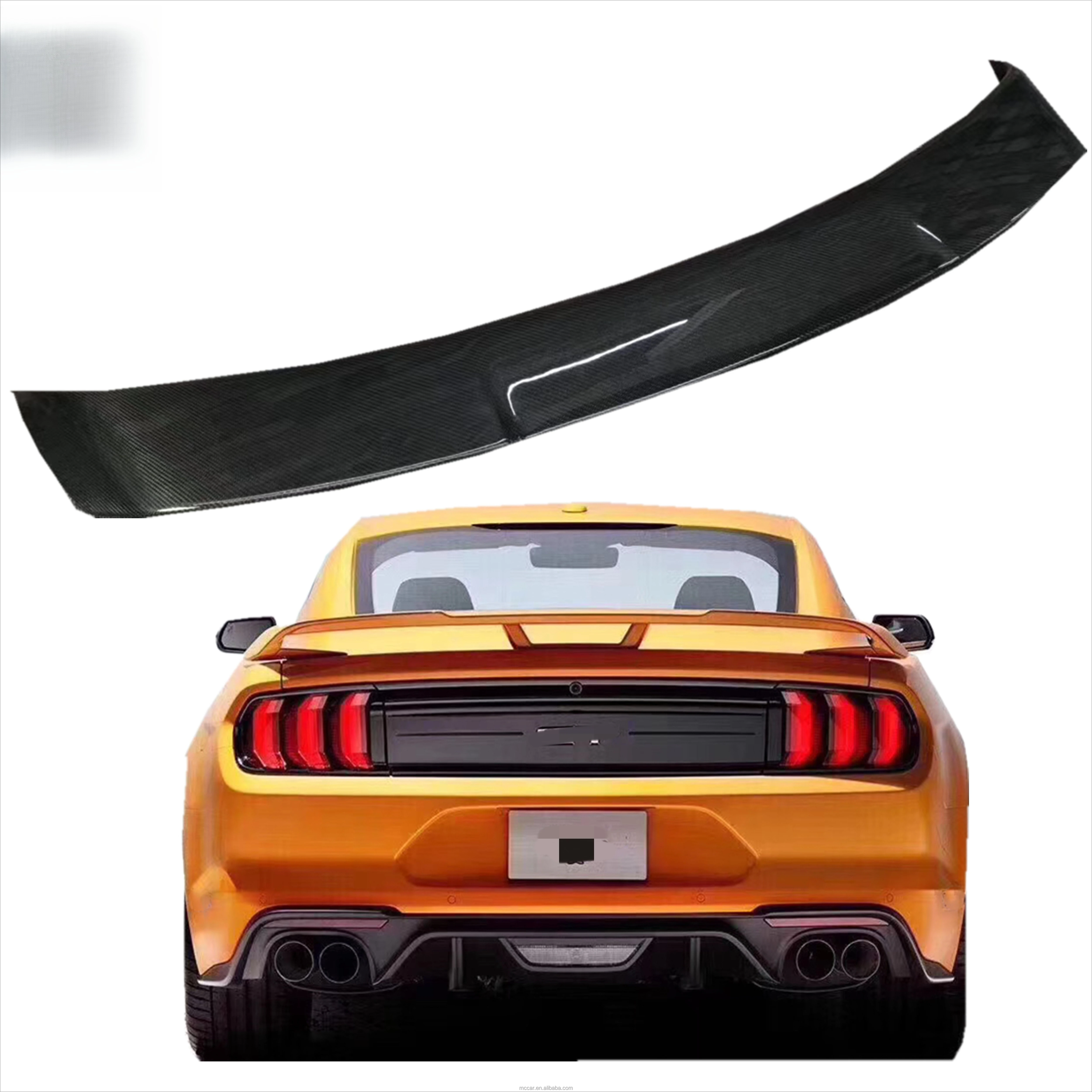 

GT350 Spoiler Carbon Fiber GT Spoiler for Ford Mustang GT350 GT500 Spoiler