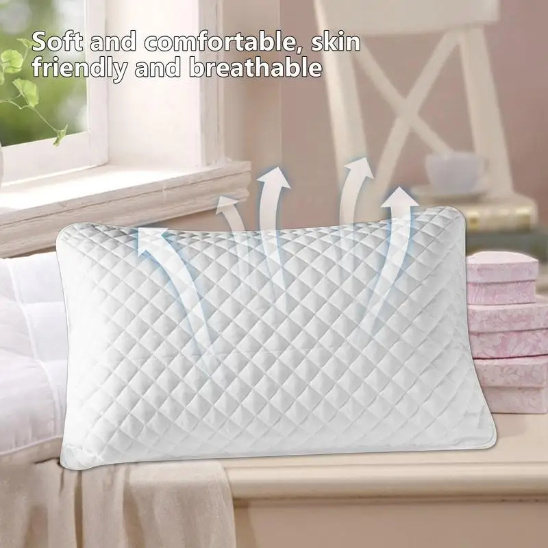 Waterproof Pillow Covers Soft and Breathable Protective Pillow Cover for Pillow Case Protector Allergy Pillow Case Anti Mites