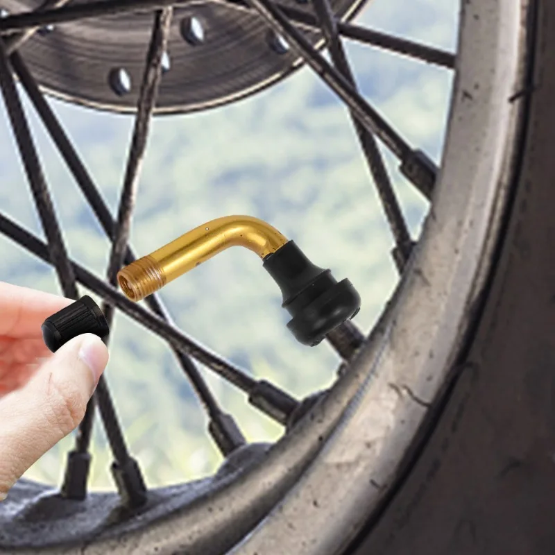 PVR70 60 50 صمام ينبع إطارات دون أنابيب المطاط النحاس دراجة نارية إطارات دون أنابيب صمام ينبع ل دراجة سكوتر كهربائية 2/4 قطعة