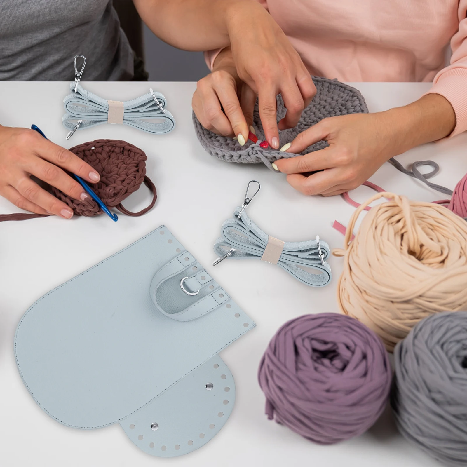 

1Set DIY Rattan Backpack Kit Durable PU Material Suitable for Manual Craft Training Handmade Shoulder Bag