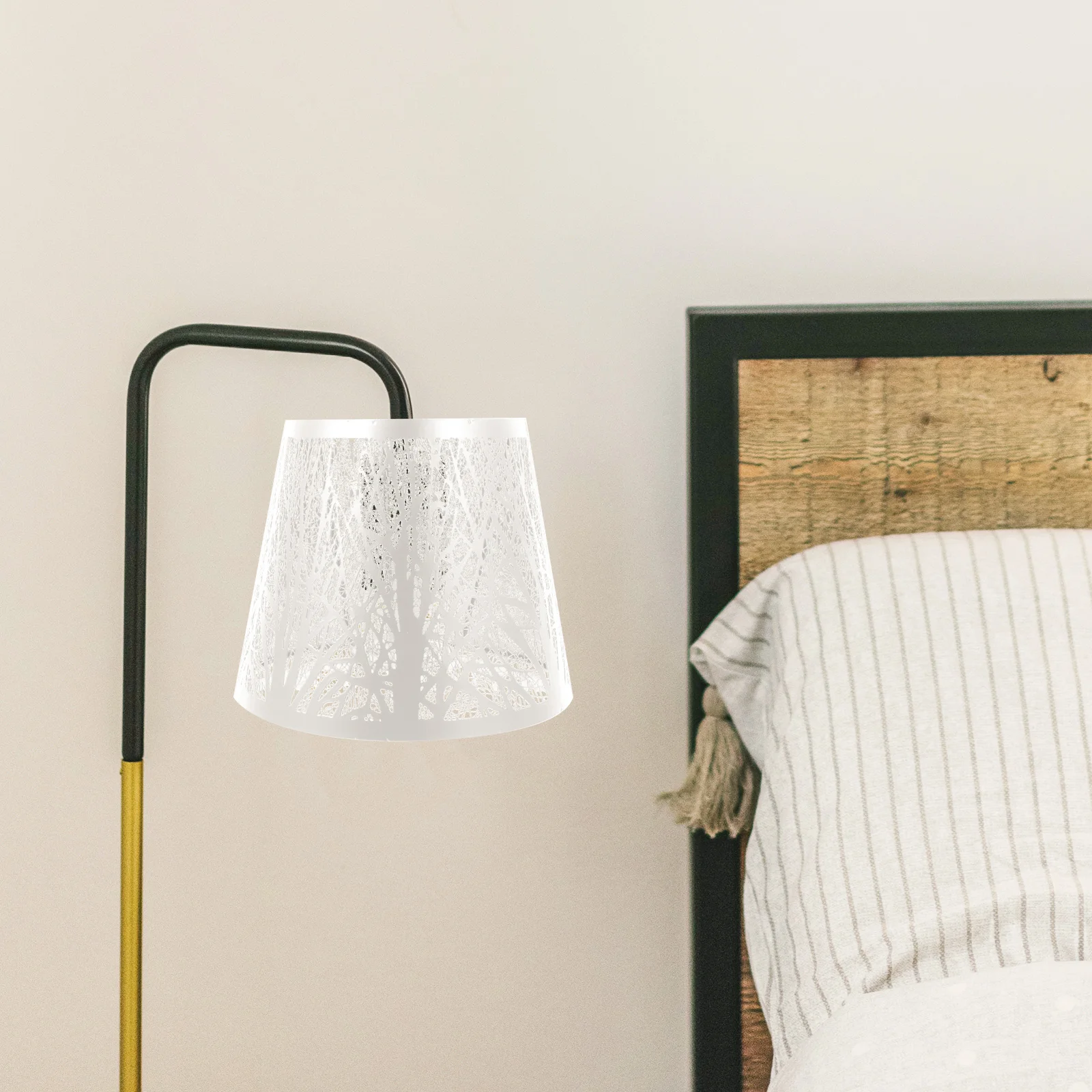 

1pc Durable Iron E27 Light Mouth Table Lamp For Home Decor Tree Shadow Light Cover Creative Lamp Cover Decorative Iron Art