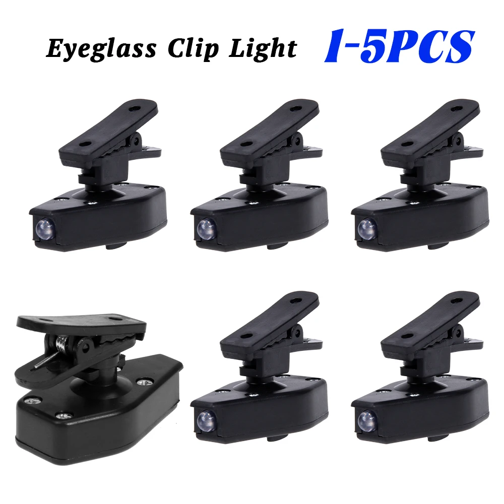 

LED Mini Clip-On Eyeglass Lamp Book Lights Night Reading Lighting for Travel Home Bedroom Bedside Reading