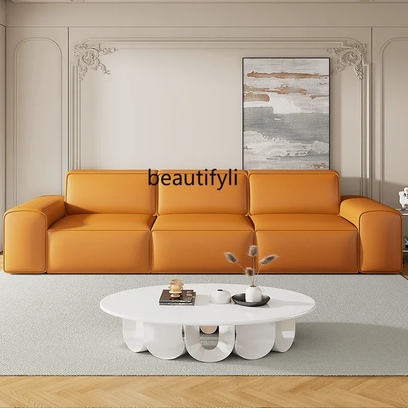 

cn8617 ssItalian Минималистичный электрический диван-кровать из силиконовой кожи для гостиной Многофункциональный прямой ряд