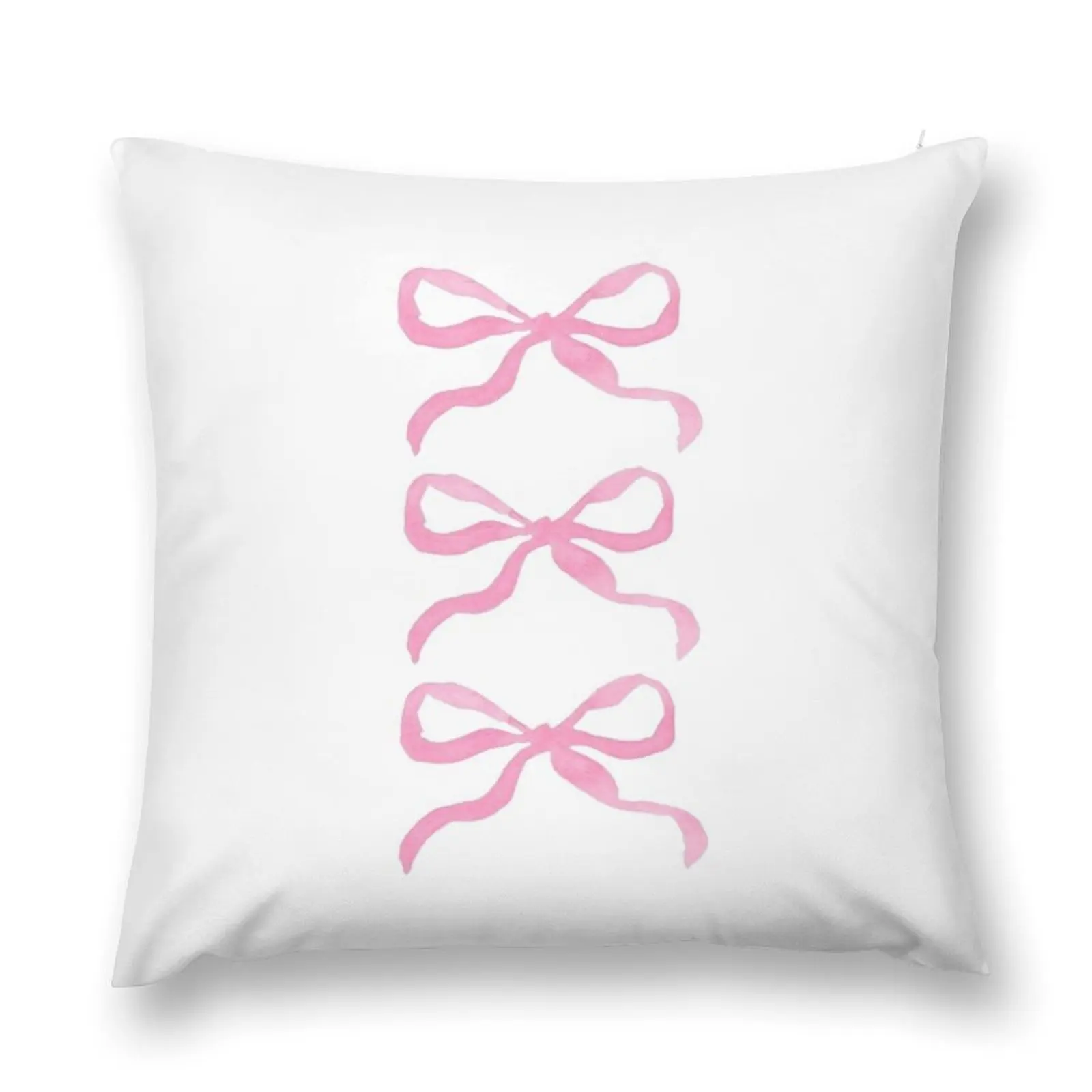 

Aesthetic Coquette Three Pink Ribbons Sticker Throw Pillow Cushions For Children Cushion Cover Set bed pillows pillow