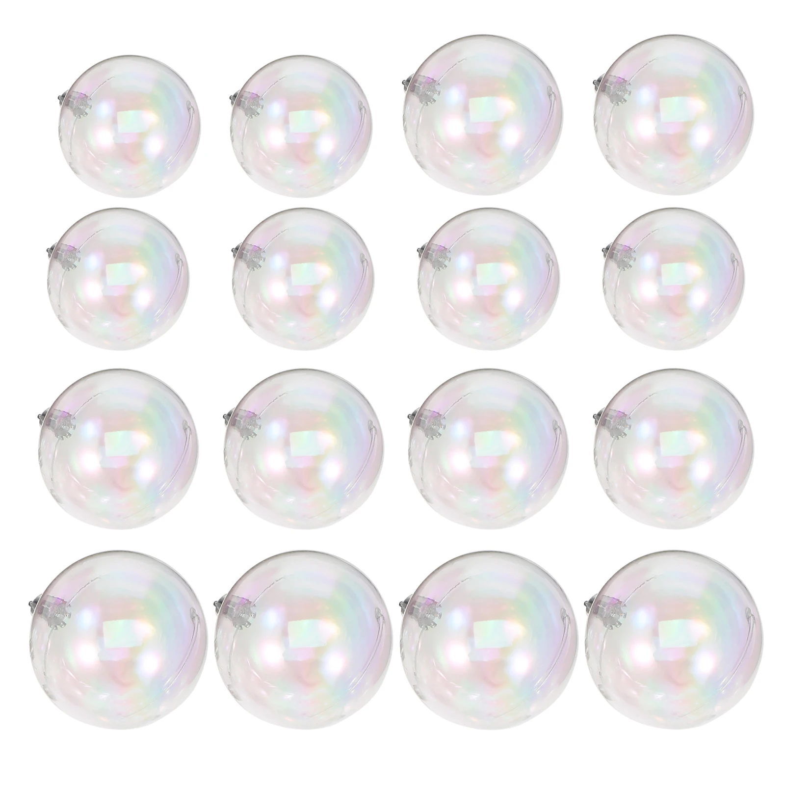 

30Pcs Clear Plastic Globe Ornaments Shatterproof Christmas Baubles 4 5 6Cm Transparent Balls for Tree Party Centerpiece