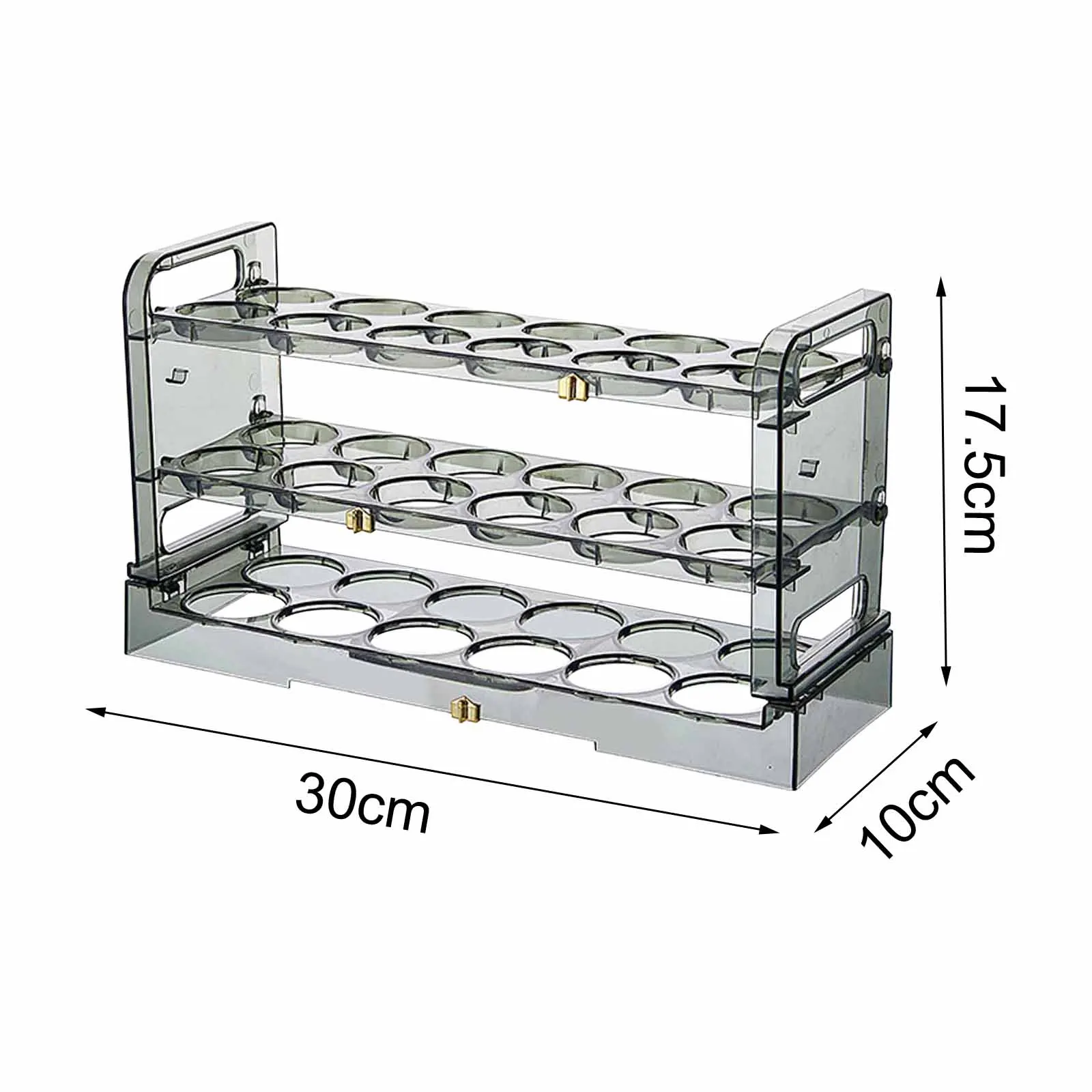 Multi Layer Egg Storage Box Tray Carrier Food Containers Organizer for Refrigerator Household Countertop Cutlery Racks Kitchen