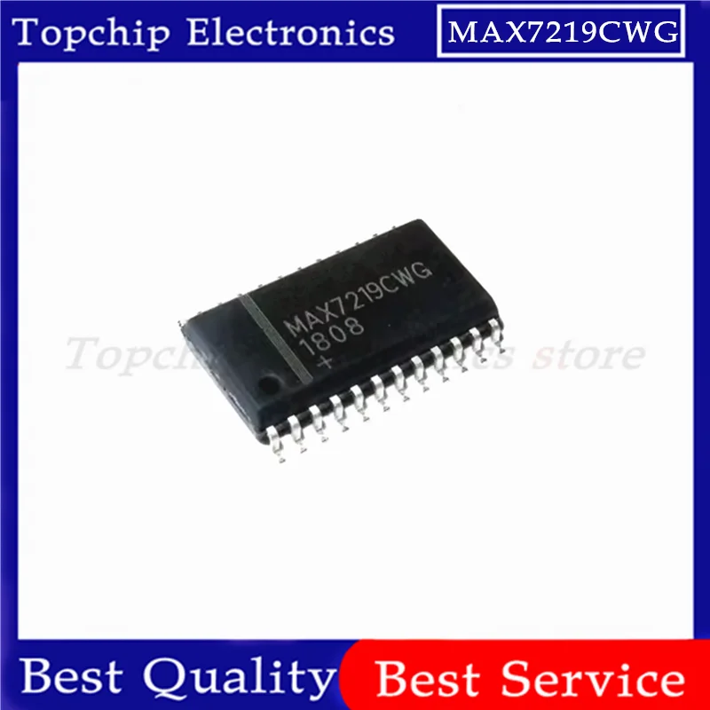 10pcs MAX7219 MAX7219CWG MAX7219EWG SOP24 IC Chip