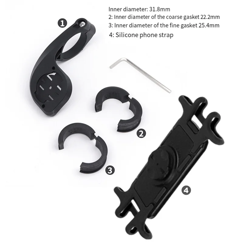 

AA05 Silicone Bike Phone Holder Shockproof Bracket For Phones Essential Cycling Accessory