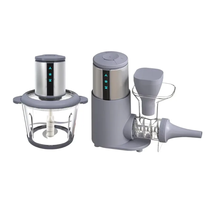 

2025 New Design Digital 2L 3L Small Meat Chopper Sausage Filling Stainless Steel 4 Blade Electric Meat Grinders for Sale