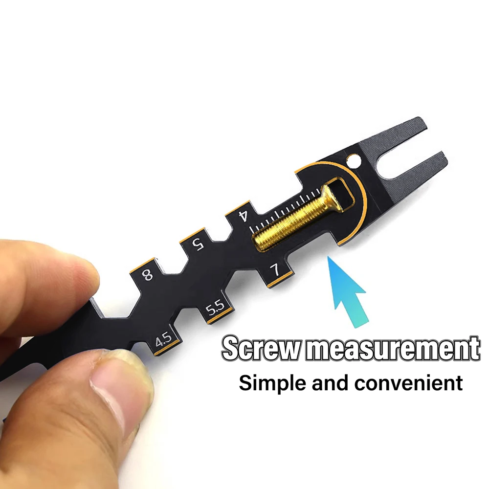 9IMOD Multifunction RC Special Tool 4/4.5/5/5.5/7/8mm Metal Wrench Ball Joint Tools For Shock Absorber Removal RC Car Buggy
