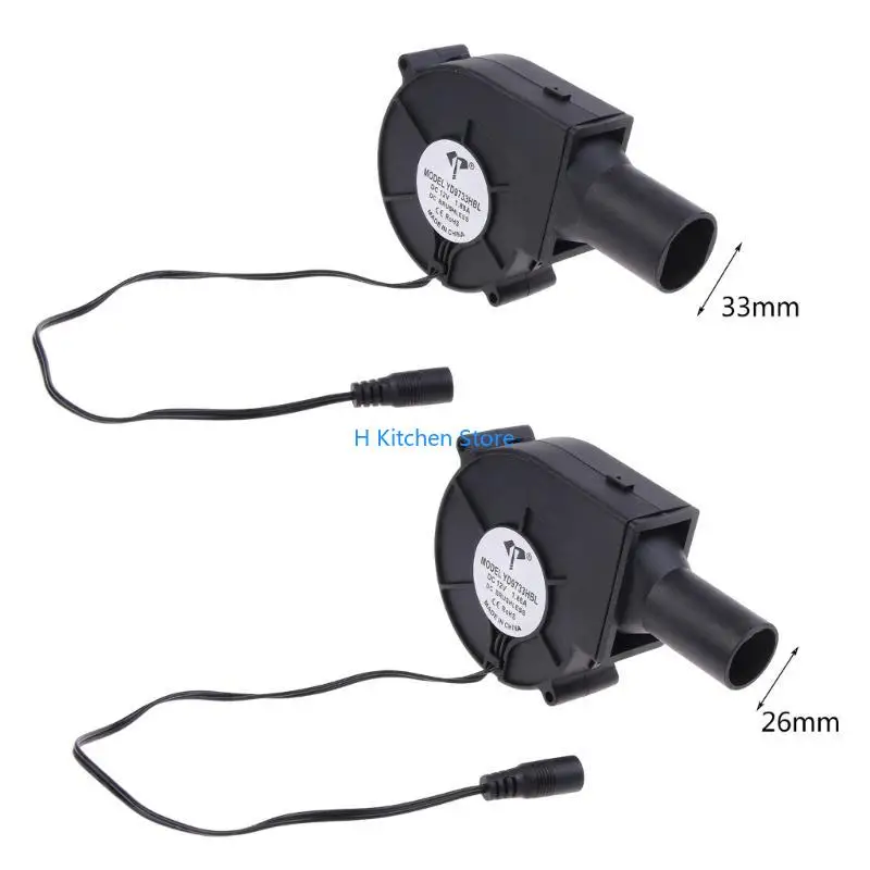

16FC 12V 1.88A 4500RPM 5.5x2.1mm BBQ Fan Blower Barbecue Blower Cooking Kitchen Grill