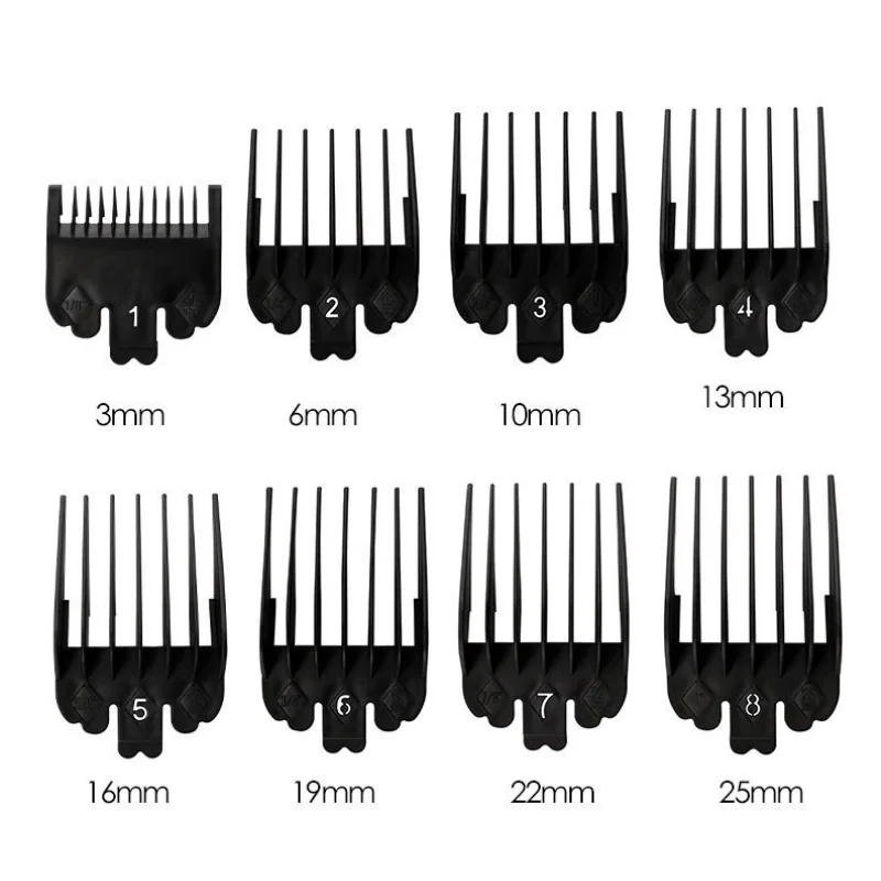 8Pc Clipper Guards Limit Comb Set For Wahl Electric Clippers Barber Shop Professional Cutting Guide Combs Size Replacement Y0503