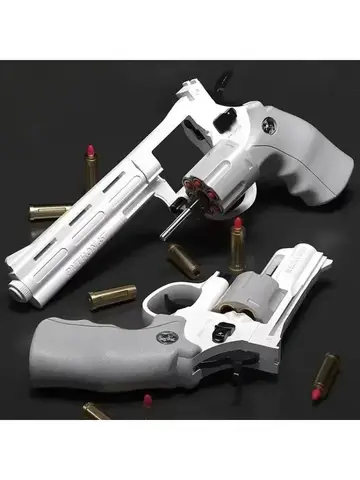 Magnum ZP5 357 Automatic Continuous Soft Dart Blaster Toy with Multiple Safe Darts Outdoor Action Play Set for Kids and Adults