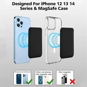 Coque magnétique en cuir pour portefeuille pour iPhone 15Pro 14 13 16 Pro Max Porte-carte Magsafe Couvre de téléphone de luxe Accessoires de protection pour sac 6 meilleures ventes sur iPhone 13 MagSafe - No3