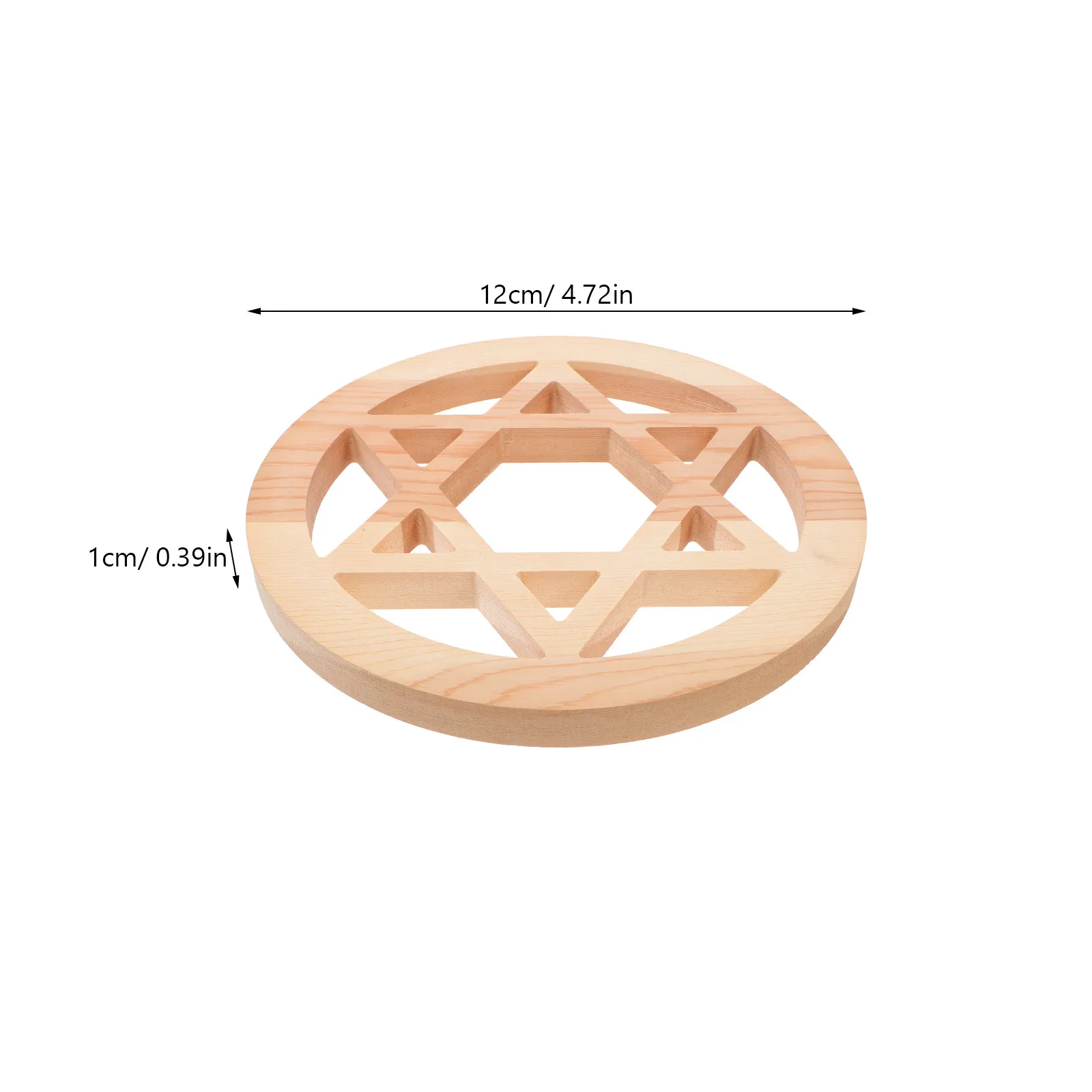Stable Base Wooden Pentagram Altar Tile Portable Ritual Wooden Object for Home Altar Outdoor Ceremony Pentagram Ritual Objects