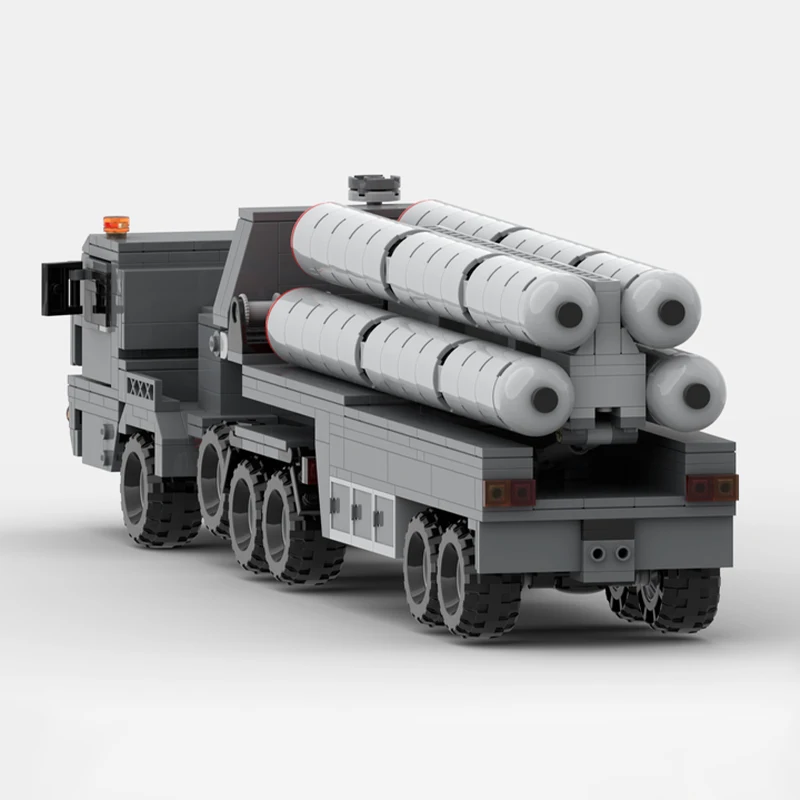 MOC Building Blocks S-400 Missile Trucks Trailer Military Engineering Vehicle Technology Bricks Toys Assembly Gifts Sets For Kid