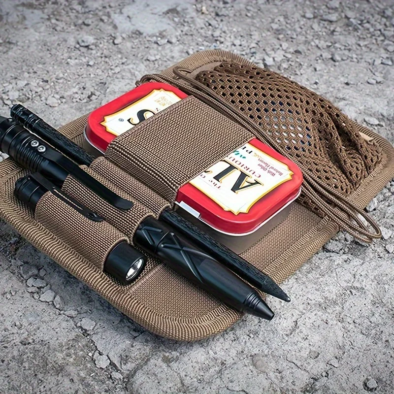 Tactical Military Bag Insert Modular Pack Accessories Equipment Key Holder Pouch Hook Fasteners Wallet Belt Utility Pouch