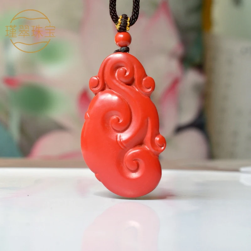 

Shop High-Content Auspicious Cloud Everything Goes Well Pendant Men and Women Red Ornament