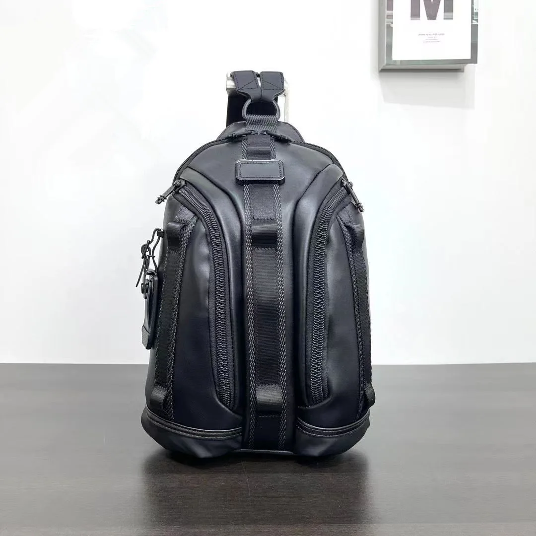 Mochila Grande de Cuero - Bolso Convertible para Hombre, de Gran Capacidad, para Llevar Cruzado o en el Pecho, Multifuncional y Elegante 932743