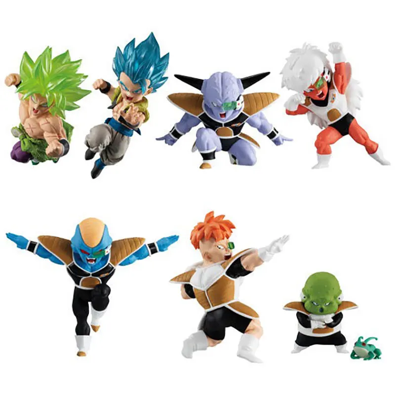 Japon Bandai hakiki Gacha ölçekli Model Dragon topu Ginyu kuvvet Broli Gogeta Jeice Anime periferik aksiyon figürü oyuncakları