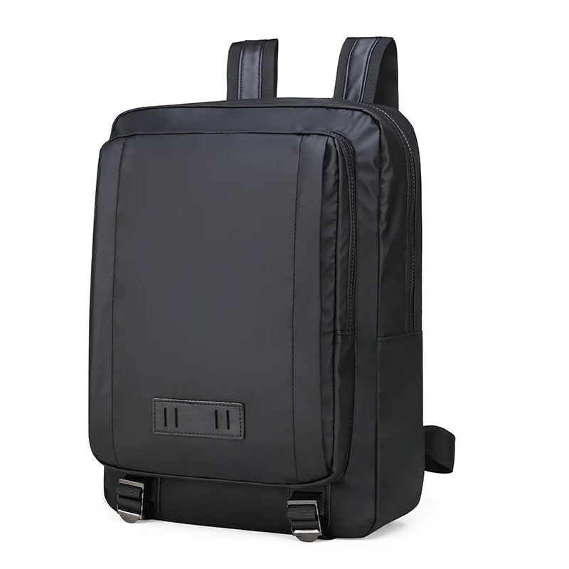 New men's bag business casual waterproof nylon backpack computer anti-theft student black travel