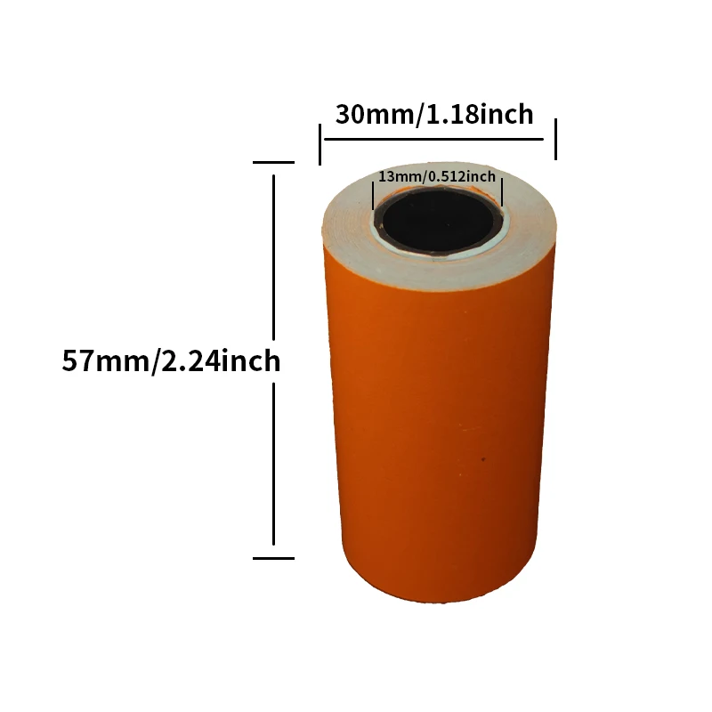 4 Roll 57 * 30MM Color Thermal Adhesive White Label Stickers Ledger paper Error Paper Peripage PAPERANG Camera Photo Printer