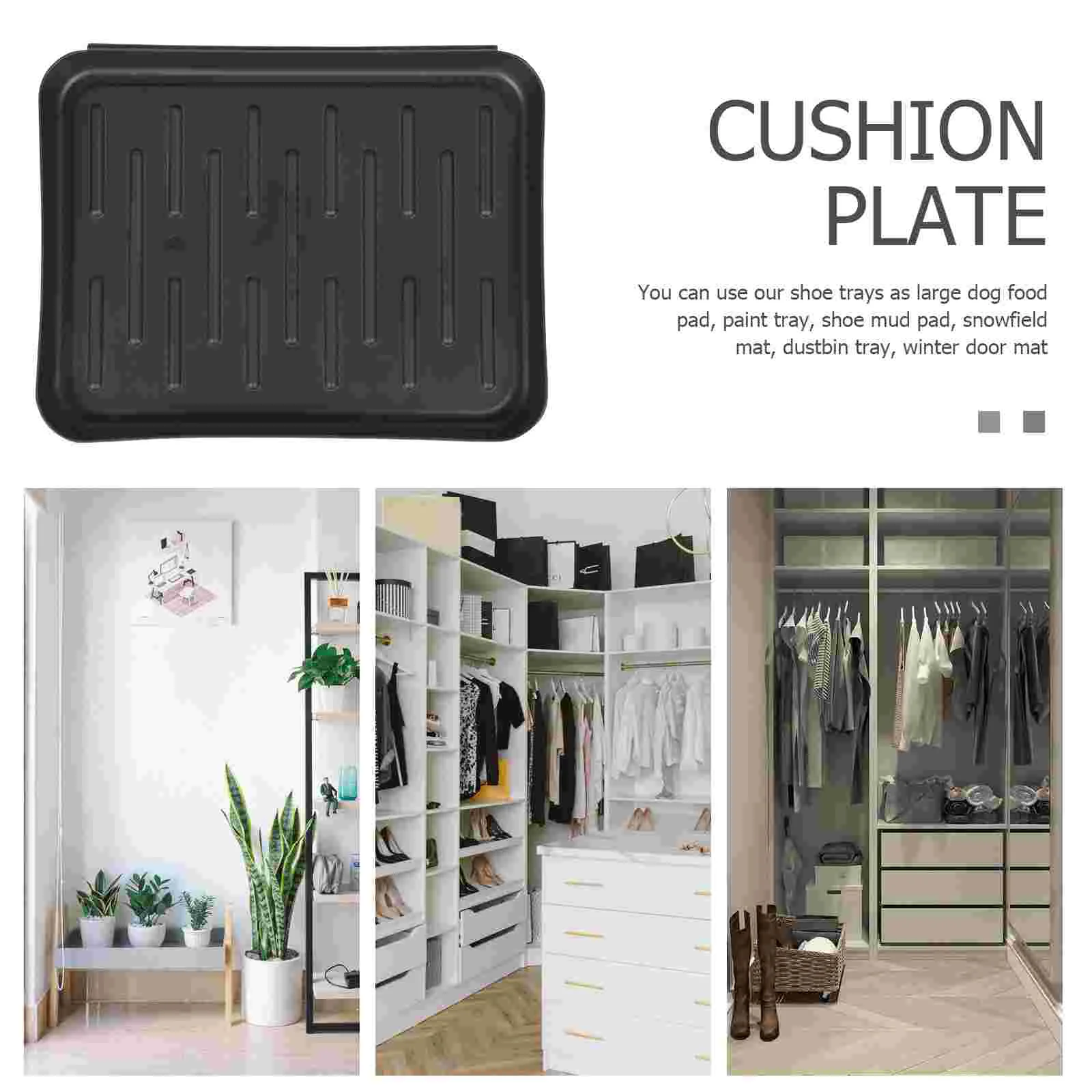 Plastic Waterproof Shoe Tray Multipurpose Storage Multi-function Shoes Flower Pot Mat