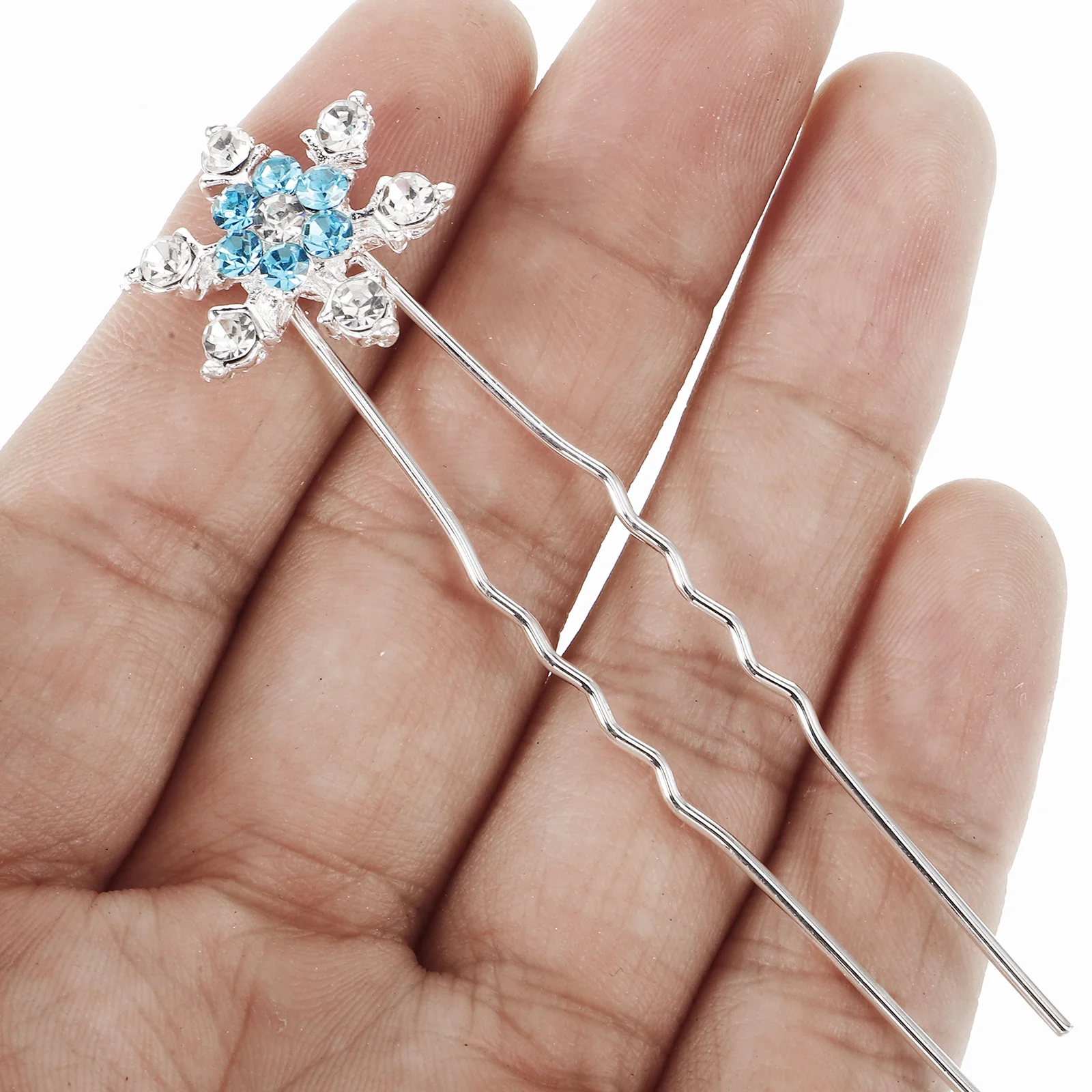 

12 шт., заколка для волос в виде снежинки, стильный элегантный головной убор невесты, свадебные аксессуары для волос, шикарный головной убор для женщин и женщин