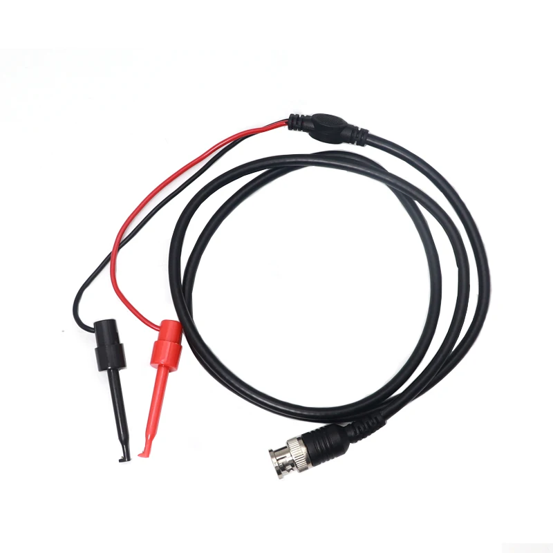【1PCS】BNC Q9 to Dual Alligator Clip Oscilloscope Test Probe Leads 4MM Banana Plug Cables Connector Dual Tester Tools for