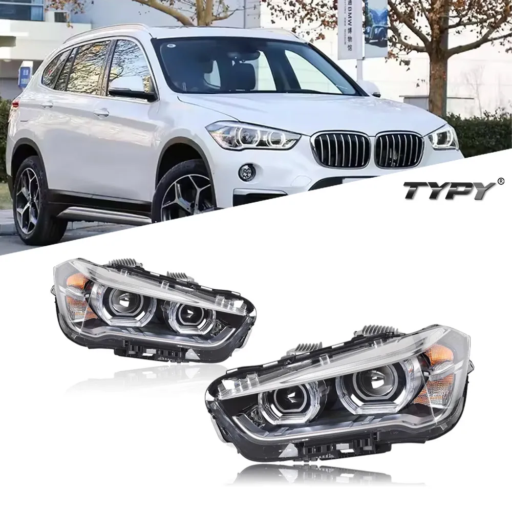 

Автомобильная фара TYPY для стайлинга BMW X1 F48 светодиодный фары 2016-2020 обновление до нового BMW динамический поворотный сигнал DRL тормозные фары