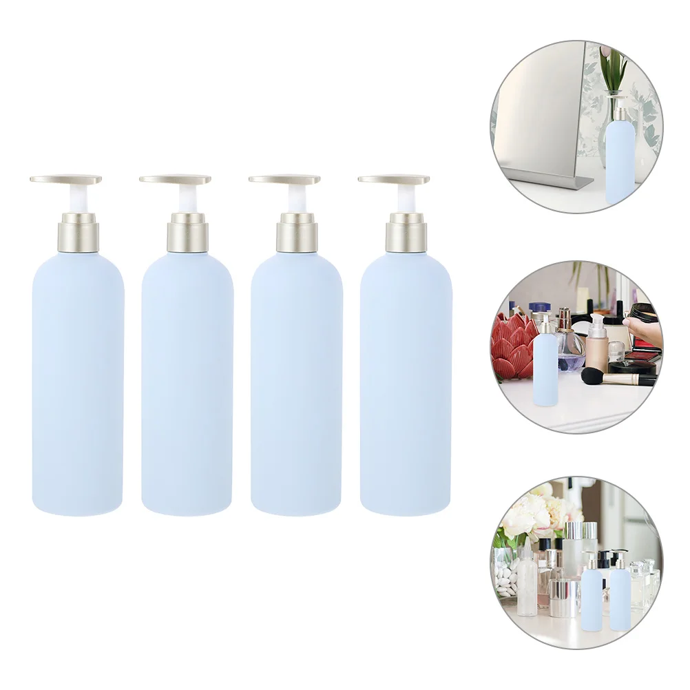 4 stuks 400 ml hervulbare pompflessen voor douchegel shampoo lotion lege aparte containers draagbare opslagoplossingen