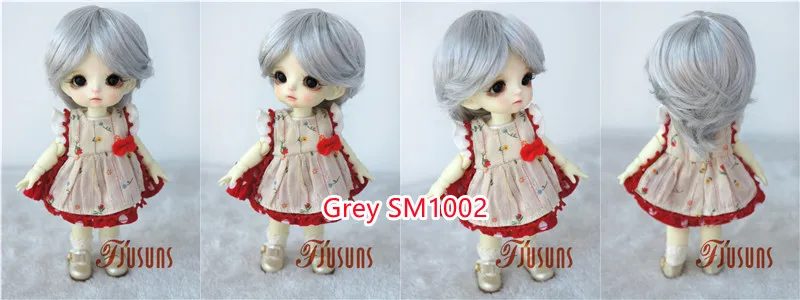 Doll Wigs JD075 1/6 1/8 1/4 1/3 Short Boyish Cupid Curls Synthetic Mohair BJD Wigs 5-6' 6-7' 7-8' 8-9' OB11 YOSD Doll Hair