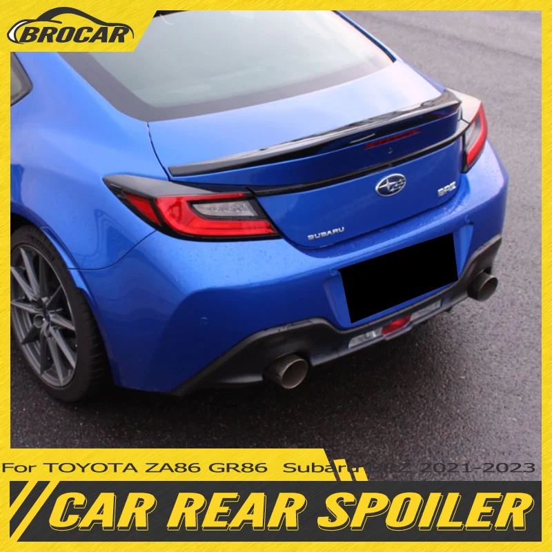 

For TOYOTA ZA86 GR86 Subaru BRZ 2021 - 2023 ABS material car tailgate primer color rear spoiler car rear wing trunk lip spoiler